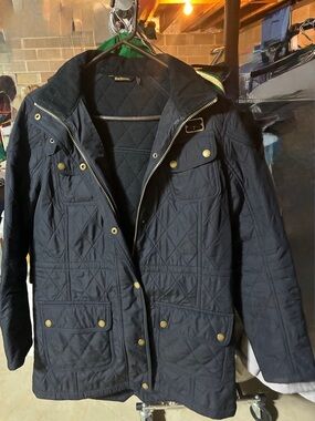 Barbour International Black Quilted Jacket